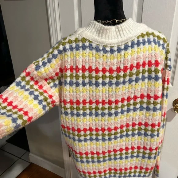 Blu Pepper Multicolor Button-Up Cardigan - Picture 3 of 12